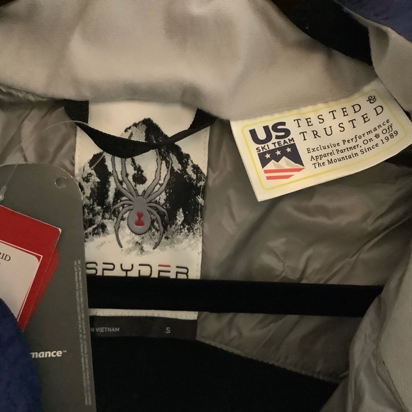 SPYDER New NWT black Glissade Hybrid
Insulated Vest Size S blue Men - Picture 11 of 11